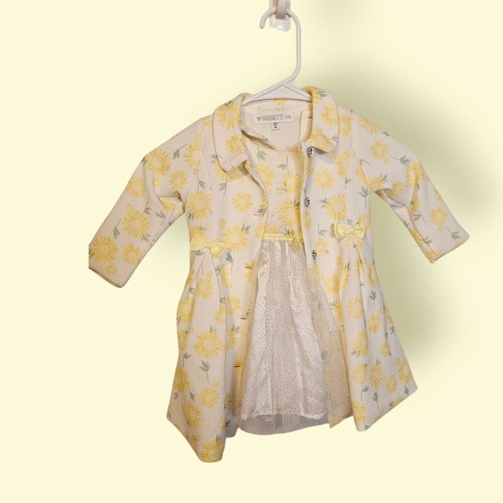 Nanette baby girl 18M dress and coat